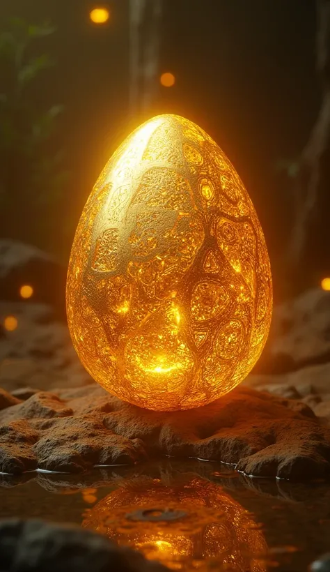 a golden egg, a mysterious and magical golden egg, intricate golden details, highly detailed golden egg, hyper realistic golden egg, glowing golden egg, shiny golden egg, 8k, photorealistic, hyper detailed, cinematic lighting, realistic lighting, vibrant c...