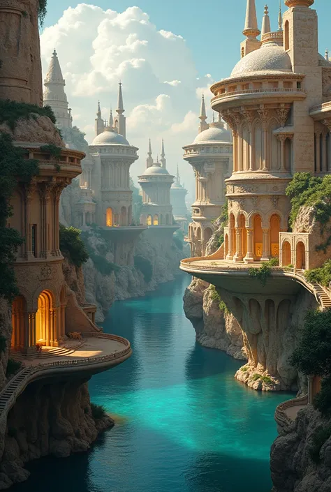 Discover the awe-inspiring architecture of the ancient empire founded in 1779 BCE, where the boundary between the natural and the extraordinary dissolves. Situated along the banks of a great river, this civilization showcases a blend of mesmerizing fluid f...