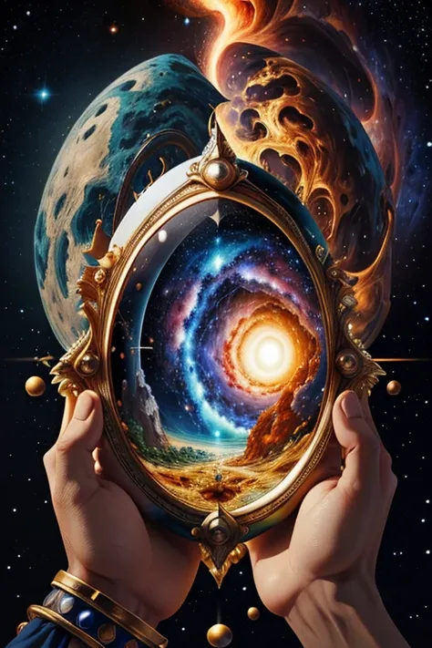 the creation of the universe, in a biblical view, through the eyes of an observer