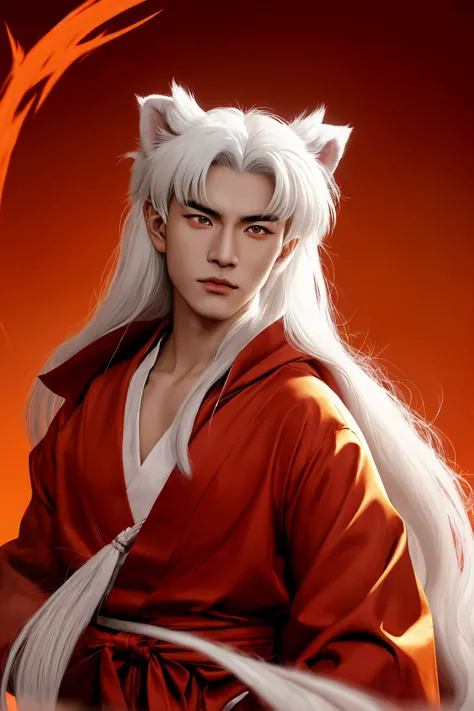 Inuyasha has a human-like appearance, but his distinctive long, pointed dog-like ears are his most distinctive symbol. He has long white hair and golden yellow eyes, indicating his half-demon origins as a dog-demon. Inuyasha is often seen wearing a red clo...