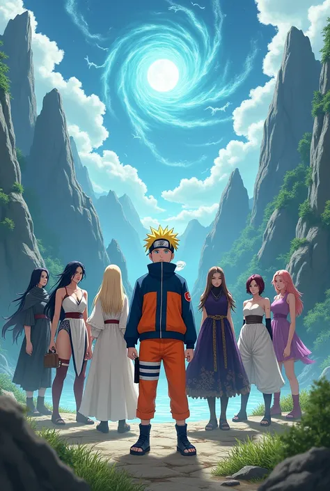 Naruto with 7 girl 