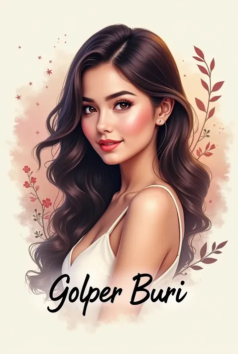 A logo for my facebook channel named as "golper buri". Make the picture and the lady so attrative to look at and so attractive so that everyone chlicks on my channel