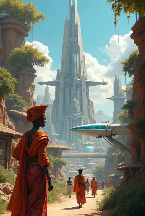 A futuristic African kingdom