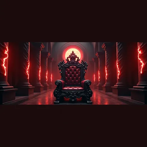 4k resolution, black furniture in French medieval style, demonic royal throne, close up image of throne