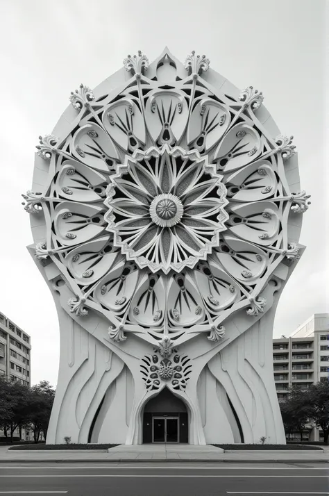 Mandala Barranquilla architecture without color 