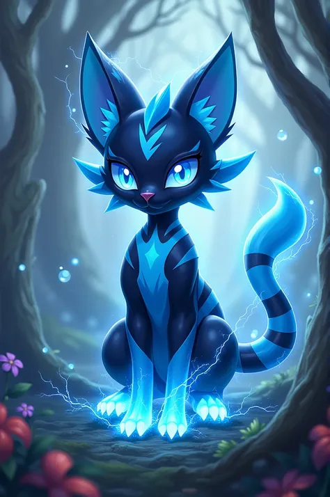 Zeri from League of Legends with Shinx from Pokemon