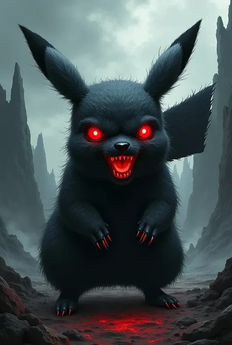 Picachu  paint black metal
