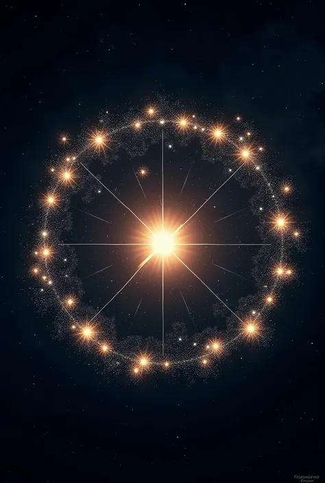 CIRCLE OF CONSTELLATIONS AND STARS