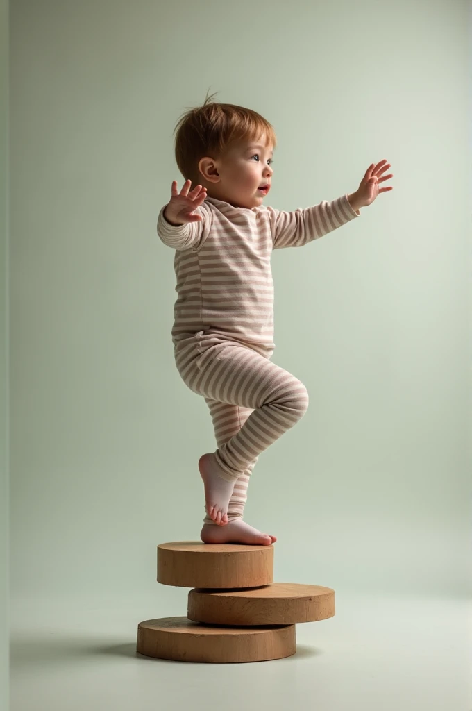 Child balancing. 