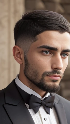 A Hasmonean man with short hair, focus on the face.