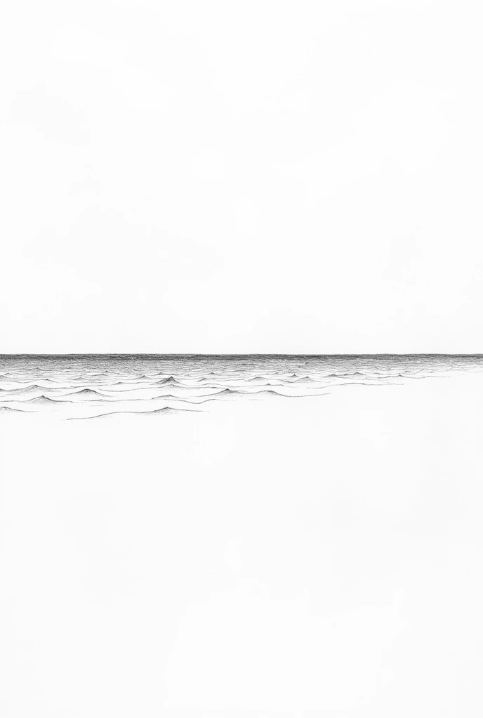  Line drawing of the sea 
