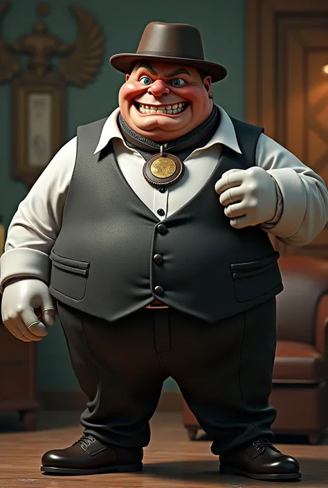 
Solo, Male, fat, extremely obese, gentleman, dapper Professor Giran, mob boss, blue eyes, (posing:1.3), (soft shading), 4k, hi res, ((detailed face, detailed)), looking at viewer, mouth wide open, dapper clothing, collared shirt with buttons, bowler hat, ...