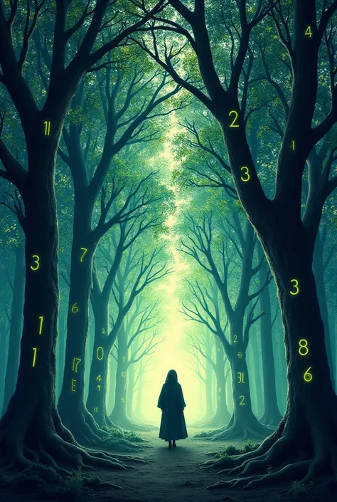 A cover of a book called the forest of numbers