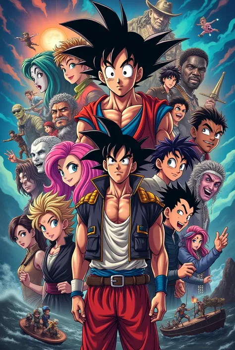 1.Dragon Ball
2.My little pony
3.My hero academia
4.Michael Jackson
5.Metal Family
6.Rock
7.Pirates of the Caribbean 8.Marvel About all that, believe me just a drawing, let&#39;s say for a cover of a Samsung a21 cell phone