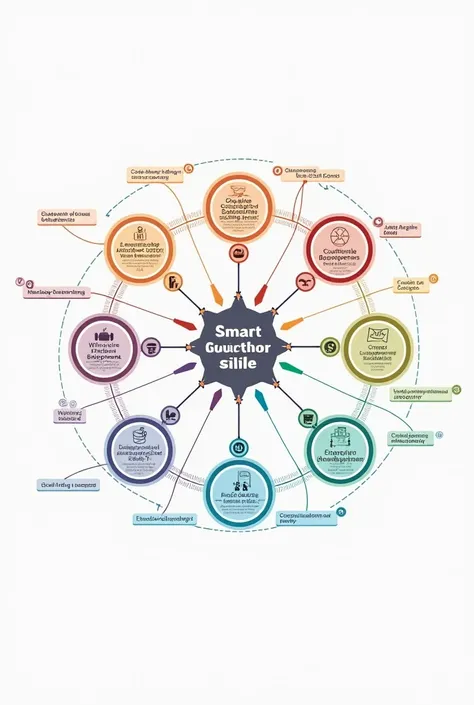 Create a mind map explaining the SMART agile methodology tool