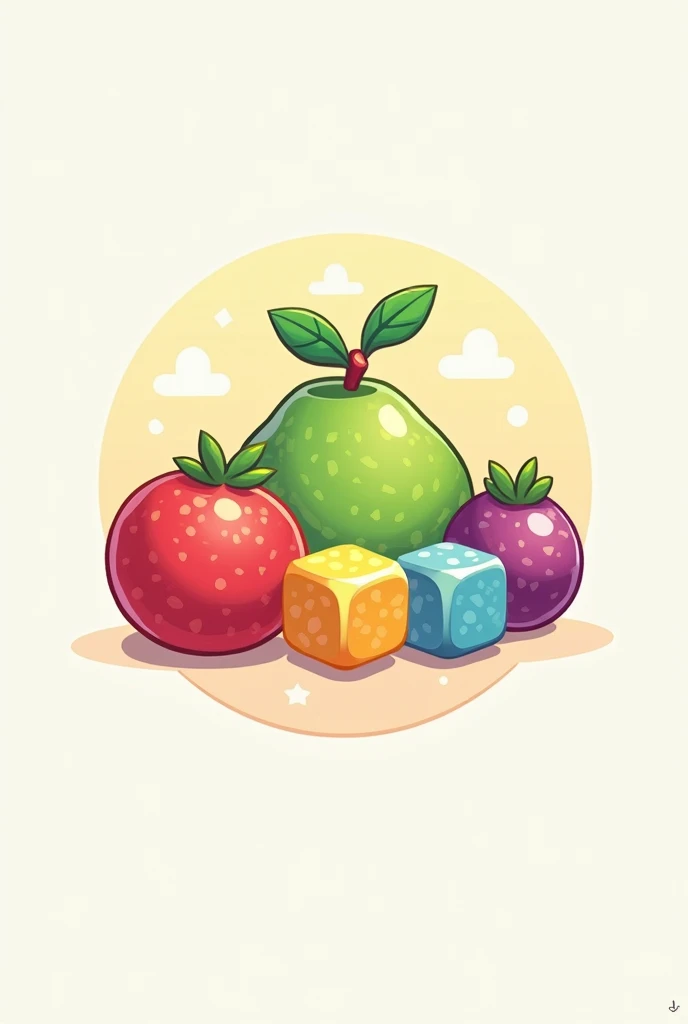 A logo for a store that sells blox fruits beads
