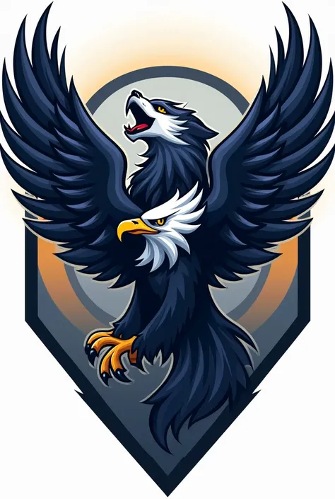 Create a symbol for the team called Milwins, The mascot animals are a wolf and an eagle