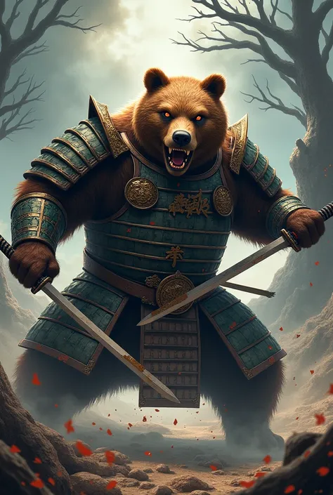 Fighting Samurai Bear
