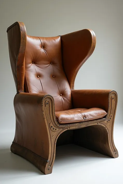 I want an innovative and strange rustic style armchair
