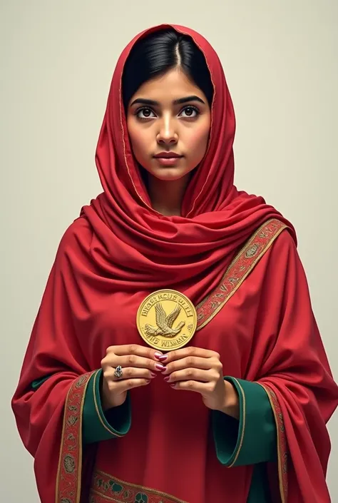 malala with the nobel peace prize

