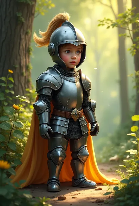 Create a profile picture of a small knight 