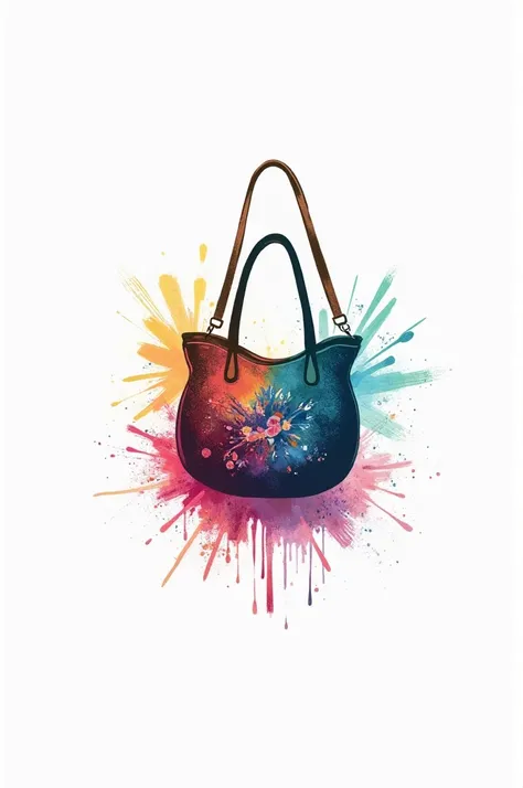 Generate a logo for a new business that will be dedicated to selling ladies&#39; handbags with drawings painted on the outside. 