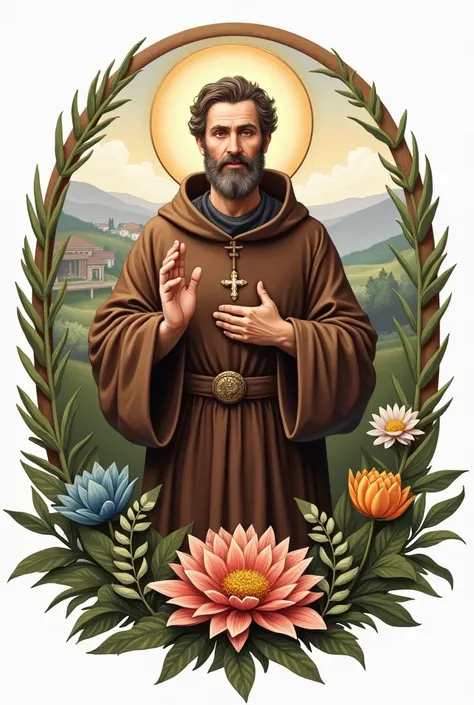 Logo of a church with patron saint Saint Francis of Assisi, of the community volta grande