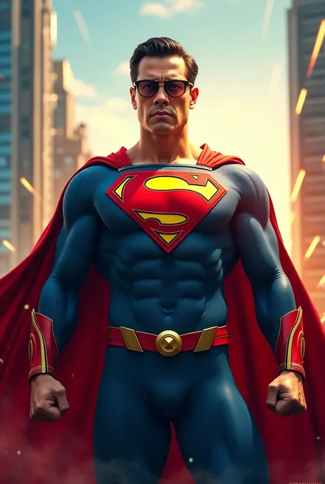 Generates an image of the president of Colombia Gustavo Petro dressed as a superhero 