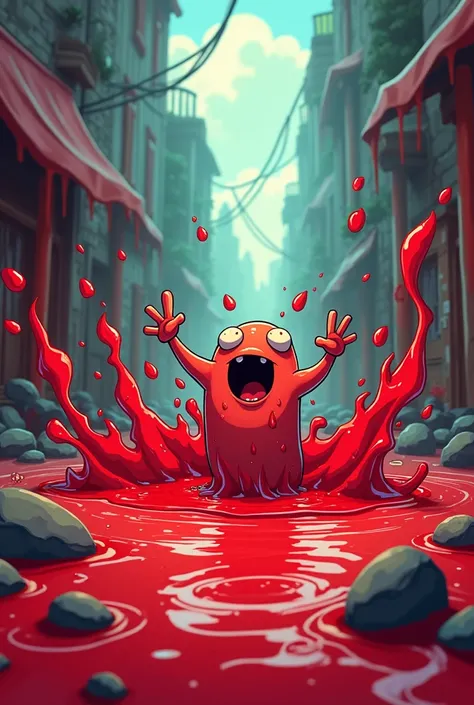 Blood cartoon animation 