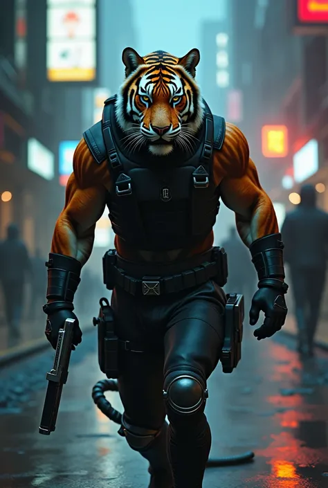 a tiger man in the hitman movie