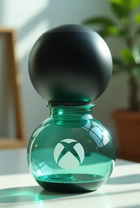 Bases for an Alexa, that the base is made with a bottle and has an xbox design Not the whole bottle just the bottom part so that Alexa is visible That the bottle is plastic The xbox design is on the bottle, that the bottle is made of recyclable material an...