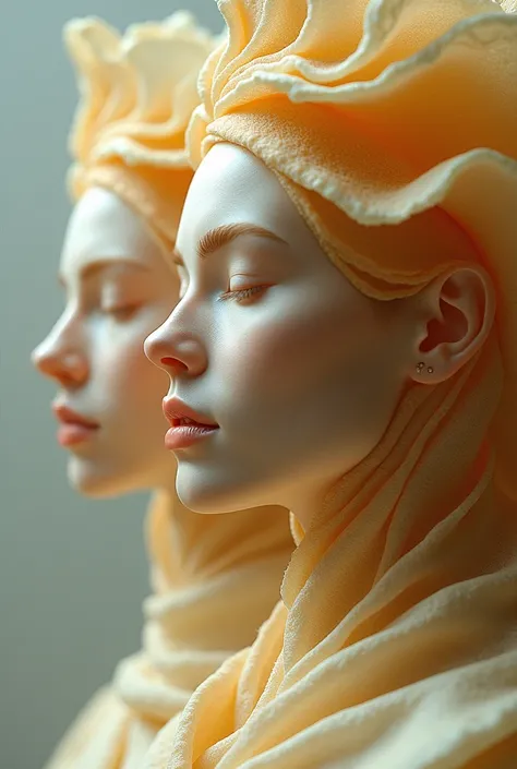 Crepes and waffles pieces reflect the women heads of household