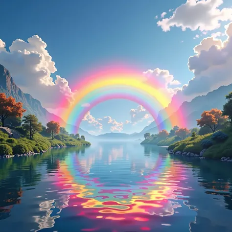 bright rainbow, colorful rainbow, vibrant rainbow, dynamic rainbow, rainbow landscape, rainbow sky, rainbow nature, rainbow scenery, rainbow spectrum, rainbow gradient, rainbow reflection, rainbow on water, rainbow clouds, rainbow after rain, rainbow sceni...