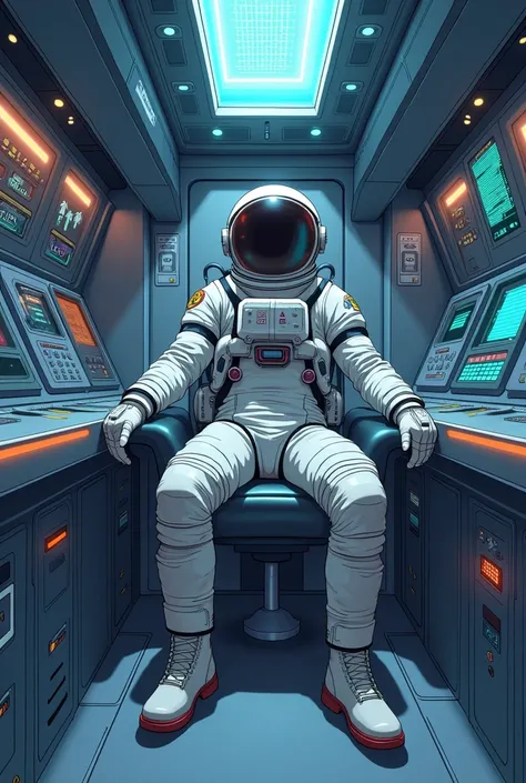 No means of communication, unable to communicate with anyone on earth, the astronaut was alone inside the ship without going outside to see Mars anime version