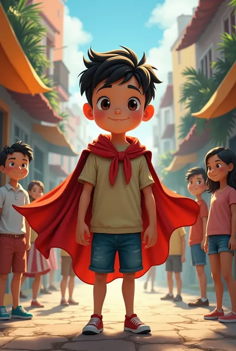 Create an imagination for a book don&#39;t do it with a cape this is the theme :The little hero :A boy who saves the day with his courage and determination  