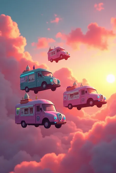 Flying Ice Cream Trucks 