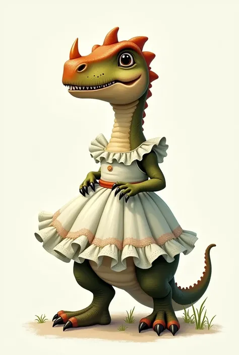 Dinosaur in a dress 