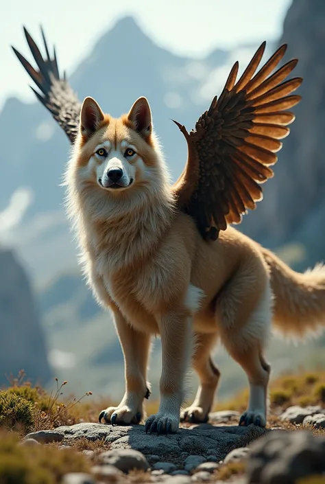 a dog mixed with a hawk 