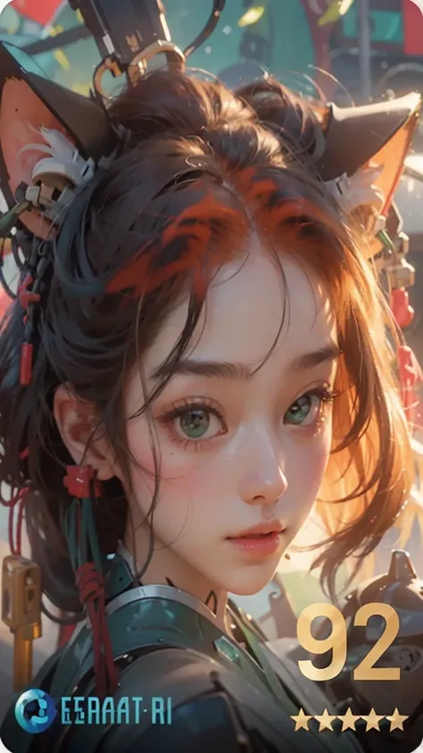 Highest image quality, outstanding details, ultra-high resolution, (realism: 1.4), the best illustration, favor details, highly condensed 1girl, with a delicate and beautiful face, dressed in a black and green mecha, wearing a mecha helmet, holding a direc...