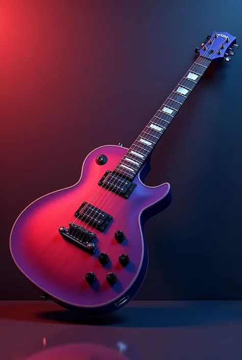 guitar purple and red colour