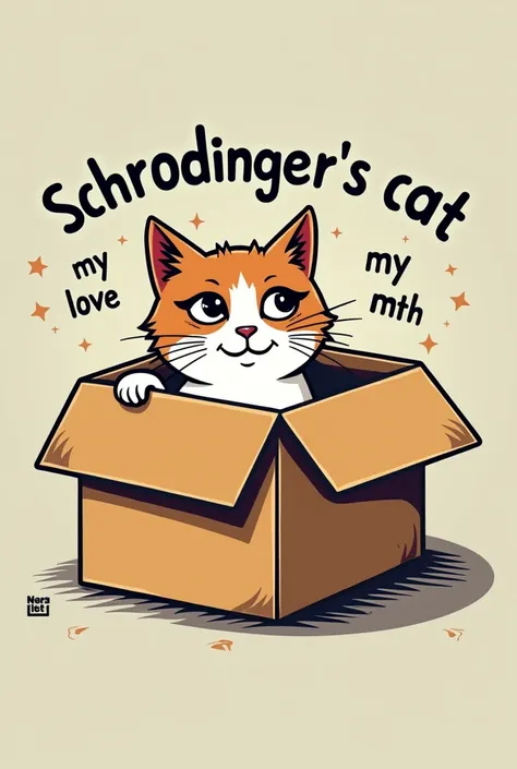 A meme with the following phrase and the descriptive image above Schrödinger&#39;s cat My love life: uncertain and probably tragic 