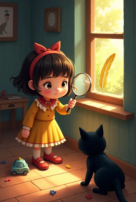 ¡Mira, melody! —Linda said—. Looks like someone&#39;s been here.
The door of the little house was ajar, and when Linda gently pushed her, noticed that some of the toys were out of place. Su osito de peluche favorito y la cuerda con la que melody jugaba est...