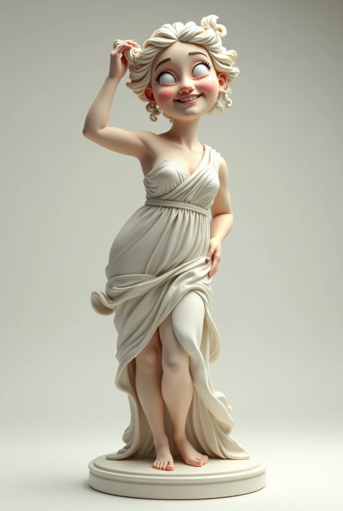 GREEK STATUE OF FUNNY WOMAN cartoon 3d
