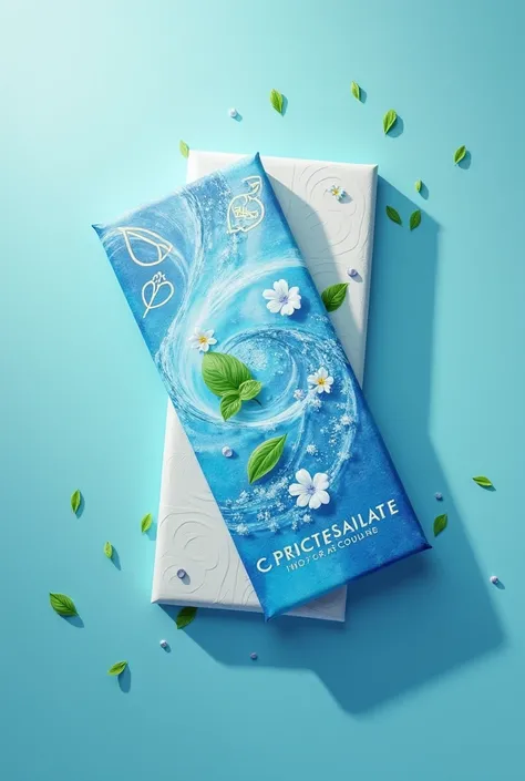 A packaging for chocolate that I want to have the theme of refreshing , In the original bar I want a theme that makes you want to try that chocolate 

