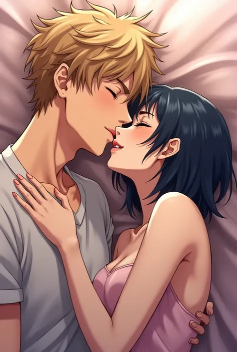 Beautiful anime boy having sex with another boy