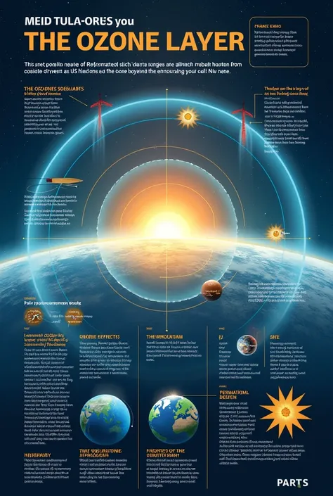 Make a poster on topic ozone layer