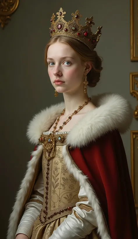 Beautiful Teenager Jane Grey、Queen of England in the mid-16th century。Nicknamed Queen of Nine Days。whole body