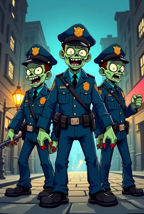 (Cartoon, 2d), (zombie police)