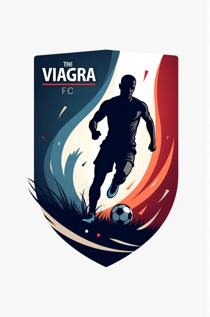 Make me a football logo with this name: THE VIAGRA FC