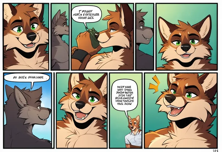 Furrydalle green comic